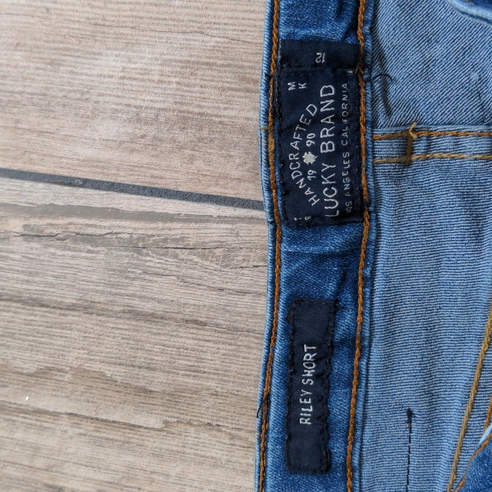 Girls' NWT Lucky Brand Denim Riley Shorts Cuffed with Adjustable Waist - Picture 2 of 7